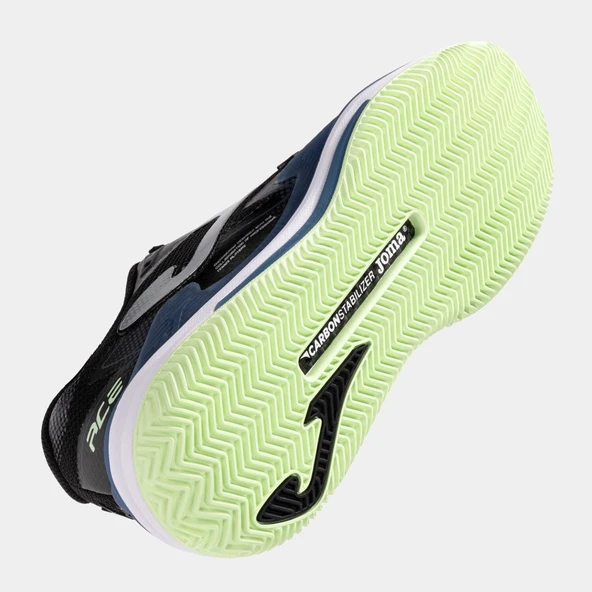 Joma Ace Kadın Siyah Toprak Kort Tenis Ayakkabısı TACLS2501C - Resim 5