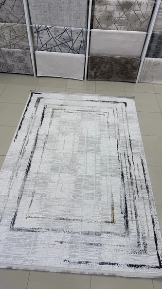 Safyün Halı Kadife KF423 Gri - 2