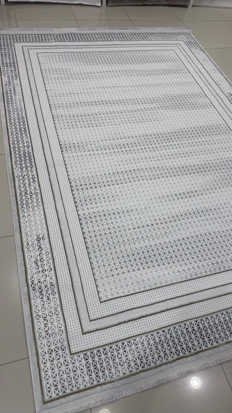 Safyün Halı Kadife KF454 Gri - Resim 3