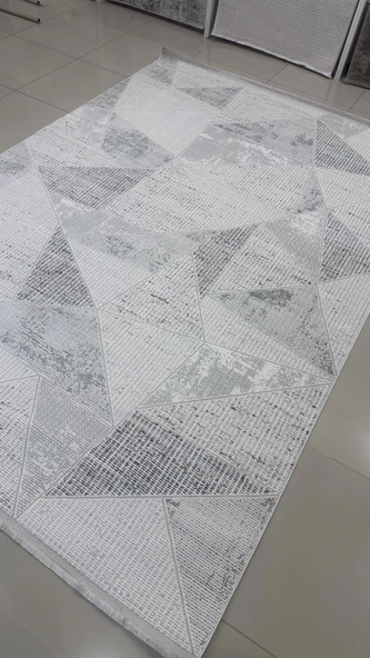 Safyün Halı Kadife KF437 Gri - Resim 4