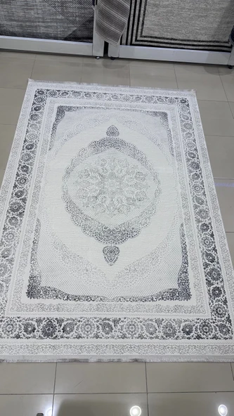 Safyün Halı Kadife KF504 Gri - Resim 3