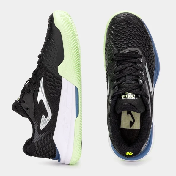 Joma Ace Kadın Siyah Toprak Kort Tenis Ayakkabısı TACLS2501C - Resim 4