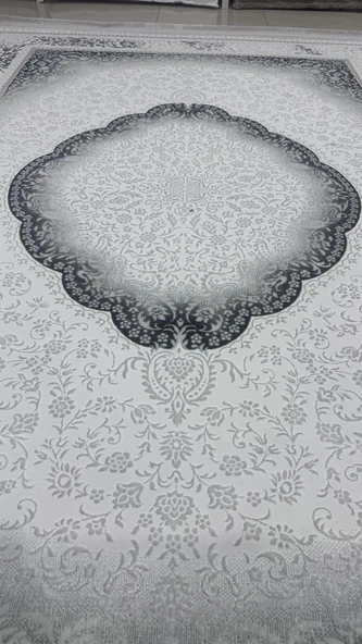 Safyün Halı Kadife KF513 Gri - Resim 3