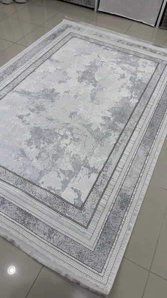 Safyün Halı Kadife KF470 Gri - Resim 4