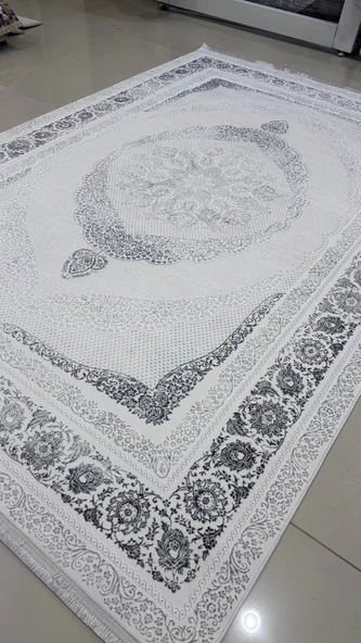 Safyün Halı Kadife KF504 Gri - Resim 4