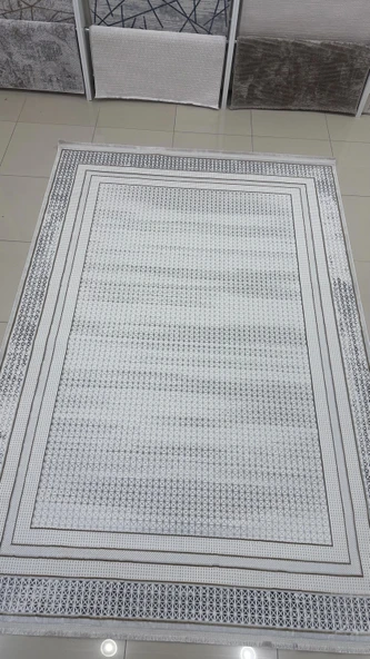 Safyün Halı Kadife KF454 Gri - Resim 2