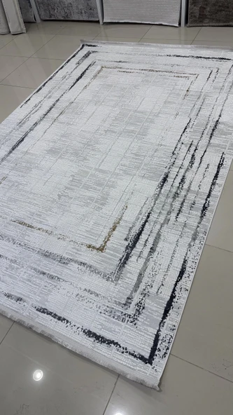 Safyün Halı Kadife KF423 Gri - 4