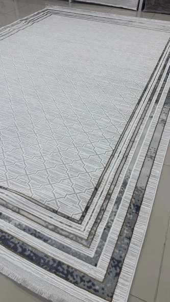 Safyün Halı Kadife KF466 Gri - Resim 3