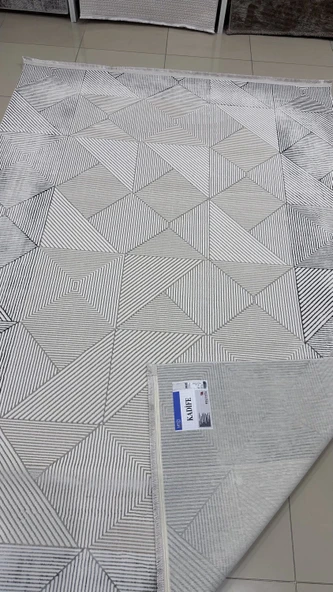 Safyün Halı Kadife KF464 Gri - 4