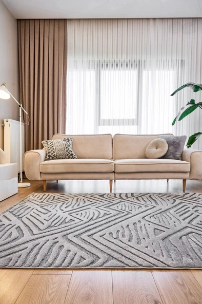 Apex Orion 4223 Gri Makine Halısı - Resim 3