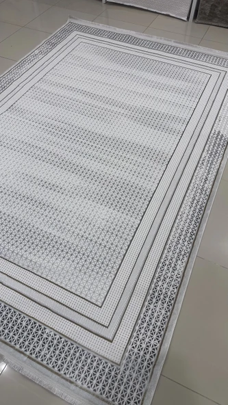 Safyün Halı Kadife KF454 Gri - Resim 4