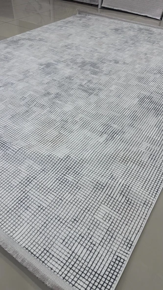 Safyün Halı Kadife KF467 Gri - Resim 4