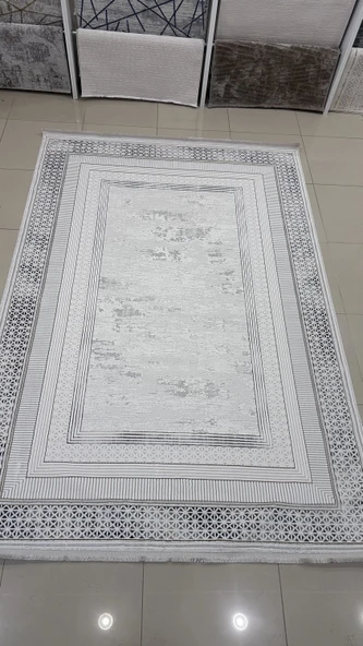 Safyün Halı Kadife KF463 Gri - Resim 2