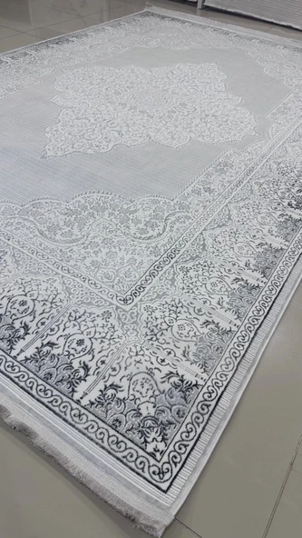 Safyün Halı Kadife KF505 Gri - Resim 3