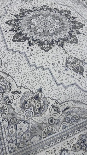 Safyün Halı Kadife KF500 Gri Mavi - Resim 4