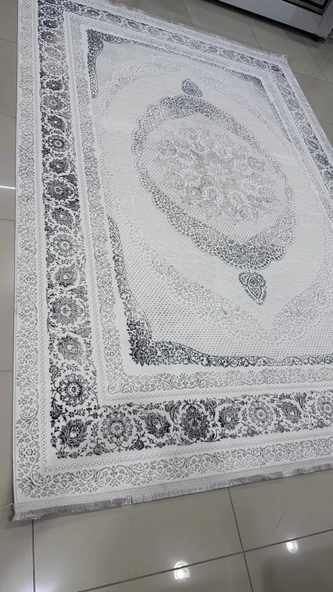 Safyün Halı Kadife KF504 Gri ürün görseli 1