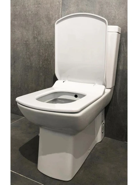 Creavit Lara Duvara Sıfır Klozet + Yavaş Kapanır Kapak + İç Takım Set - Resim 3