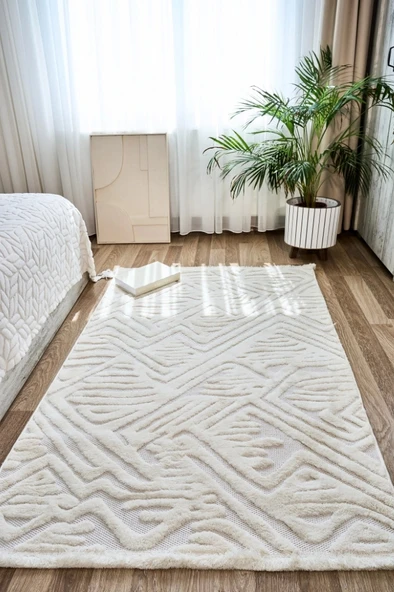 Apex Orion 4221 Krem Makine Halısı - Resim 3