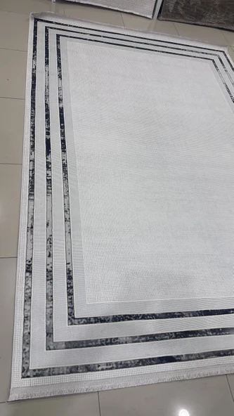 Safyün Halı Kadife KF452 Gri 200 X 290