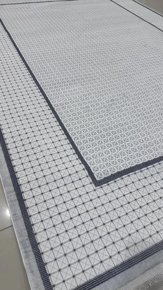 Safyün Halı Kadife KF451 Gri - Resim 2