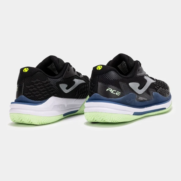 Joma Ace Kadın Siyah Toprak Kort Tenis Ayakkabısı TACLS2501C - Resim 3