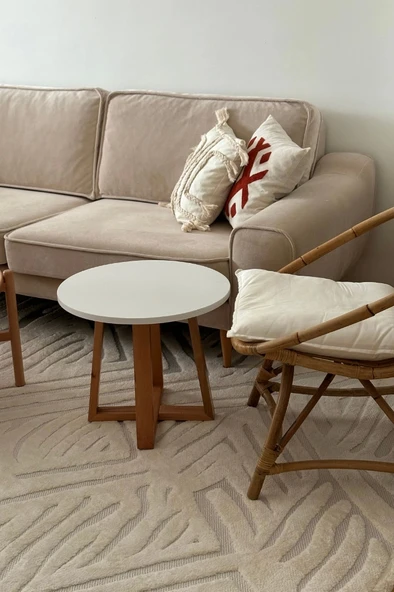 Apex Orion 4221 Krem Makine Halısı - Resim 4