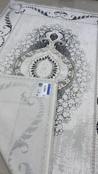 Safyün Halı Kadife KF514 Gri - 2
