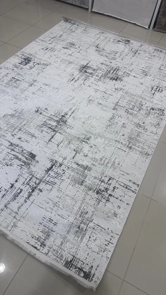 Safyün Halı Kadife KF468 Gri - Resim 4