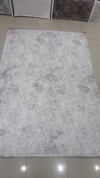 Safyün Halı Kadife KF467 Gri - Resim 2