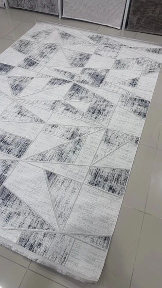 Safyün Halı Kadife KF456 Gri - Resim 4