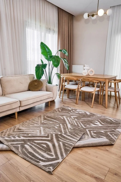 Apex Orion 4222 Bej Makine Halısı - Resim 2