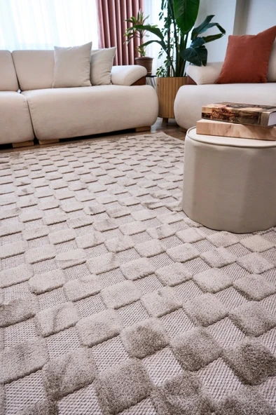 Apex Orion 4212 Bej Makine Halısı - Resim 4