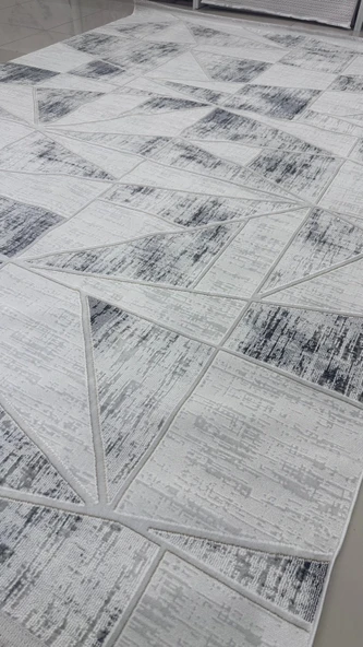 Safyün Halı Kadife KF456 Gri - Resim 3