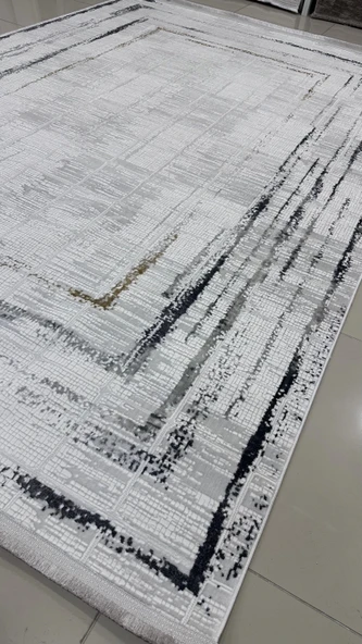 Safyün Halı Kadife KF423 Gri - 3