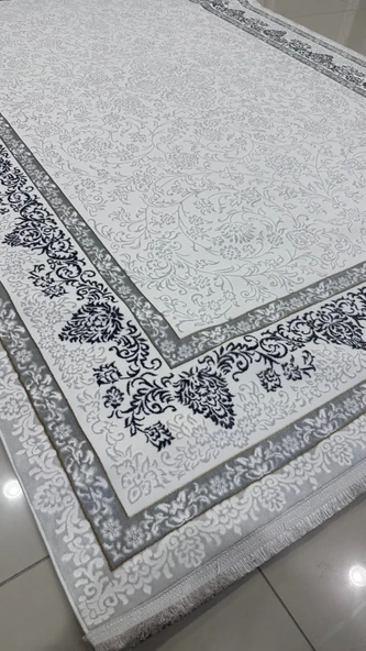 Safyün Halı Kadife KF512 Gri - Resim 3