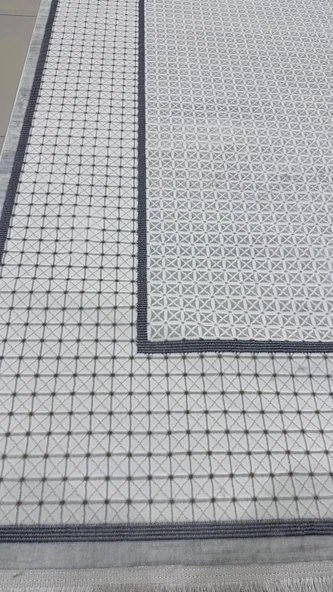 Safyün Halı Kadife KF451 Gri - Resim 3