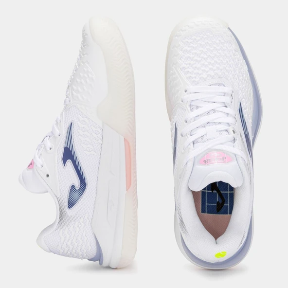 Joma Ace Kadın Beyaz Toprak Kort Tenis Ayakkabısı TACLS2502C - Resim 4