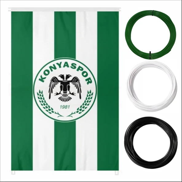3D Kalem için Konyaspor Temalı (Yeşil,Beyaz,Siyah) PLA Filament Seti
