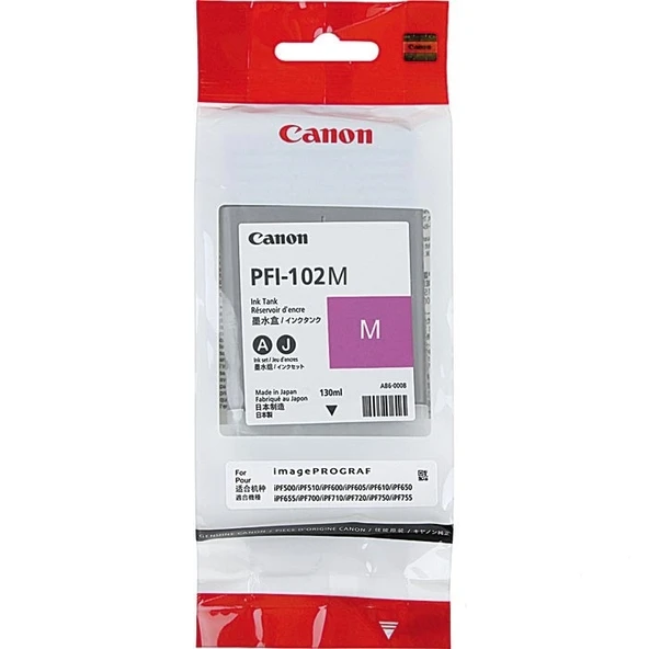 Tonersepeti Canon PFI-102M Kırmızı  Kartuş