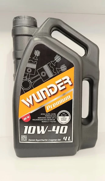 WUNDER PREMİUM 10W-40 MOTOR YAĞI 4 LİTRE