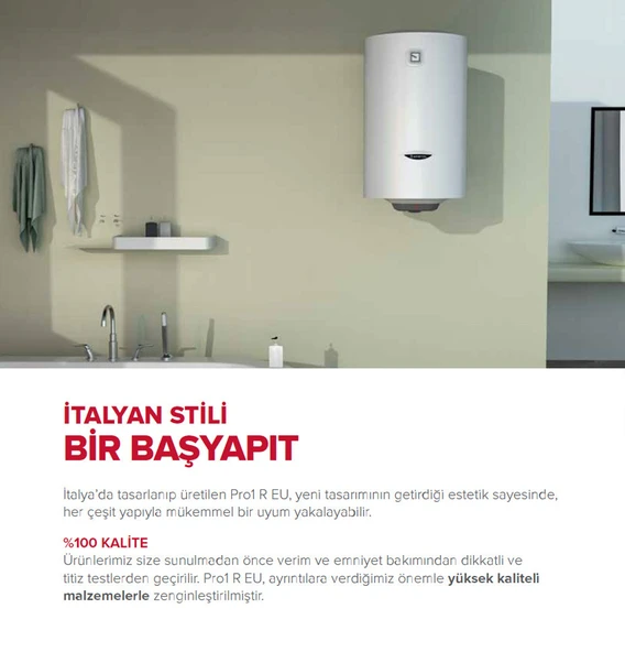 Ariston Pro1 R 80 Litre 1,8K Pl Eu Silindirik Termosifon (Montaj Hariç) - 4