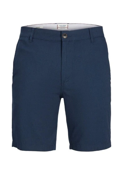 JACK JONES Erkek Koyu Lacivert Chino Şort 12182549 - 3