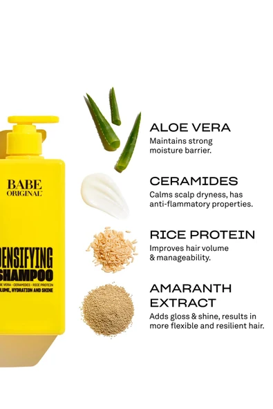 Babe Original Densifying Hacim, Nem ve Parlaklık Şampuanı 750ML - 2