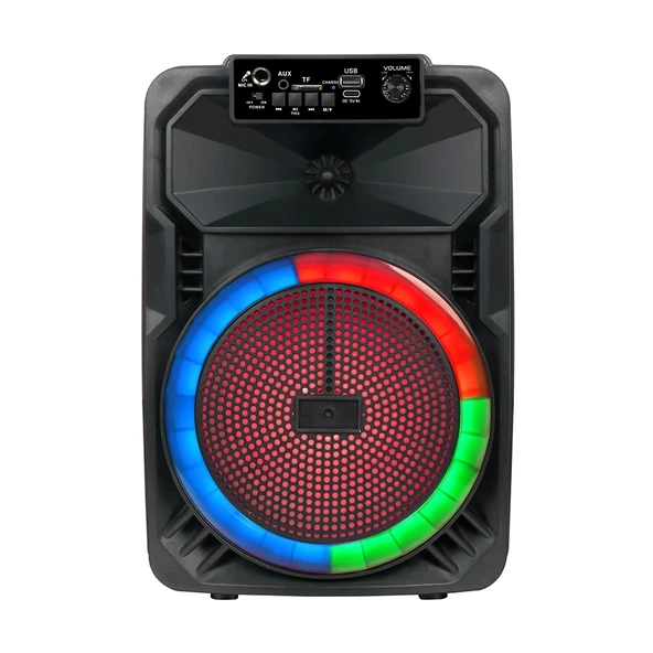 Zore GD-893 Mikrofonlu RGB TWS 8 inç Stereo Bass Kablosuz Karaoke Hoparlör - 2