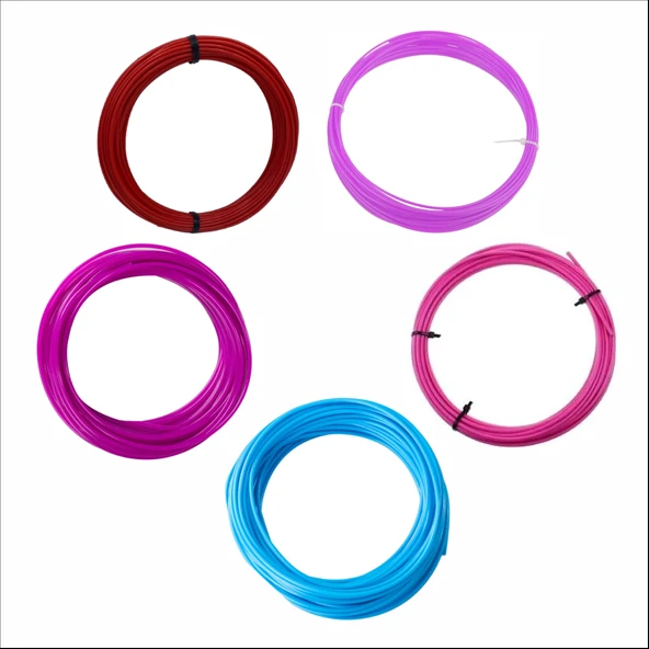 3D Kalem için Bahar Esintisi Filamentler(Açık Mavi,Lila,Eflatun,Pembe,Bordo) PLA Filament Seti ürün görseli 1