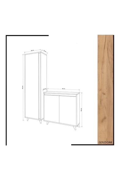 FUHO Şimal Vestiyer Antrasit Kapak - Resim 5