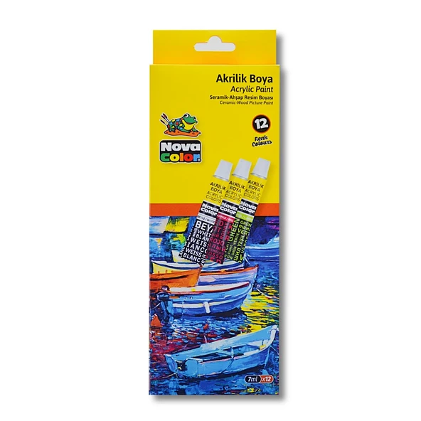 Nova Color Tüp Akrilik Boya 7 ml 12 Renk (NC-289)
