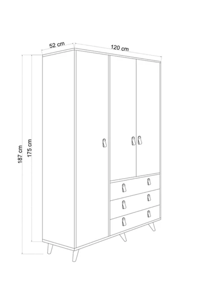 FUHO Parıltı Gardırop - Resim 3