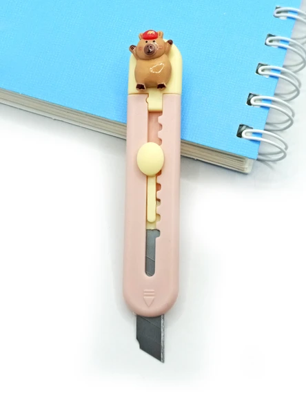 Mini Şekilli Falçata Maket Bıçağı - Capybara Pudra