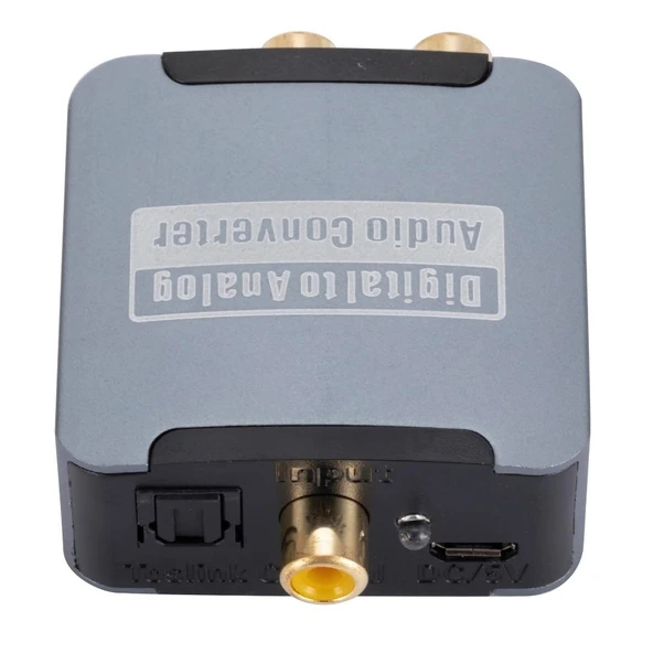 Dijitalden Analog’a Ses Dönüştürücü | 192KHz DAC | Optik & Koaksiyel Giriş | RCA + 3.5mm Çıkış